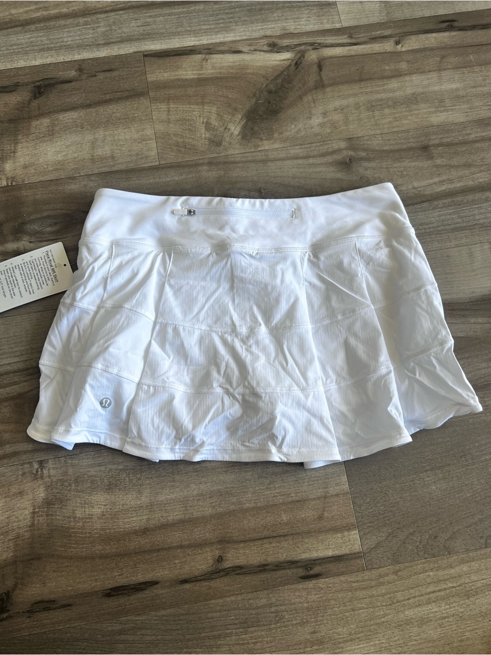 Lululemon White Pace Rival Skirt Regular Length Size 8